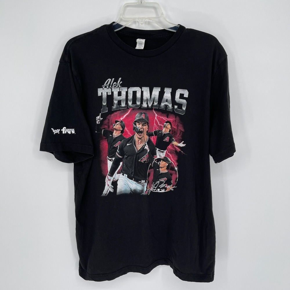 Lane Seven Men's Black Alek Thomas Arizona Diamondbacks Graphic T-Shirt Size XL